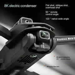 BABBAK'S LTD V168 8K Triple Camera Drone – GPS, Brushless Motors & 4-Way Obstacle Avoidance