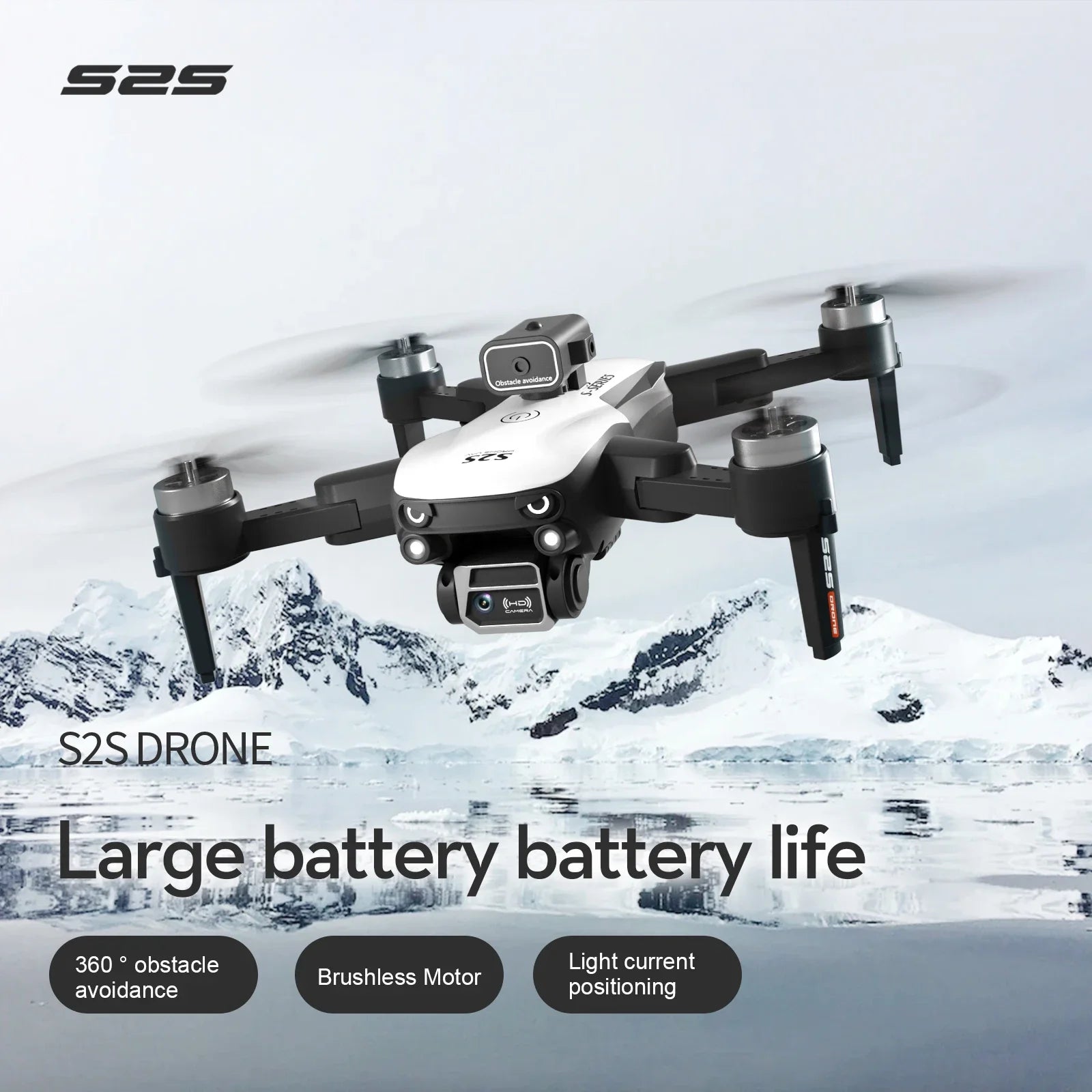 BABBAK'S LTD S2S 8K Professional Photography Drone – Dual Camera, Brushless Motors & Obstacle Avoidance