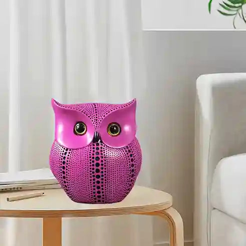 Owl Decor Resin Statue Sculpture Tabletop | BABBAK'S LTD