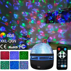 BABBAK’S LTD Galaxy Star Projector Night Light – 7 Color LED Sky Lamp with Remote Control & USB Power – Room Decor for Kids & Adults