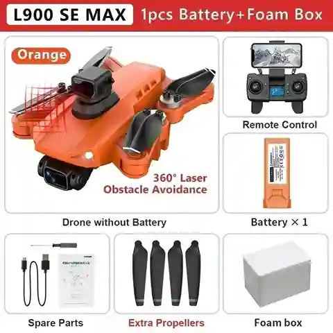 BABBAK'S LTD L900 Pro SE MAX 5G WiFi Brushless GPS Drone – 4K Dual Camera with Obstacle Avoidance