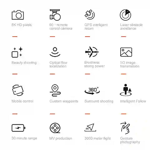 BABBAK'S LTD Xiaomi V198GPS Drone – Foldable 8K HD Camera GPS Quadcopter with Obstacle Avoidance