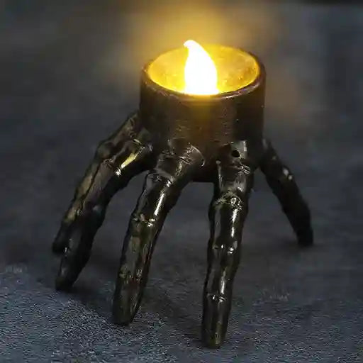 Skeleton Hand Tealight Holder Halloween Decor | BABBAK'S LTD
