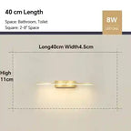 BABBAK’S LTD DAMIASMIL Modern LED Bathroom Mirror Lamp – Wall Mounted, Aluminum, Black/Ivory, Energy-Efficient Lighting