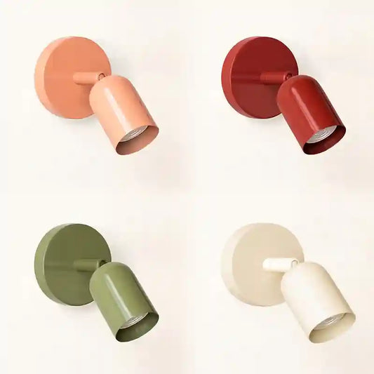 BABBAK'S LTD Modern Macaron Wall Lamp – E27 LED Bedside & Study Light Fixture