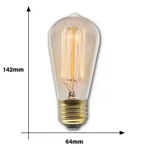 BABBAK'S LTD Vintage Edison Spiral LED Bulb – Retro E27 Warm Light Home Decor