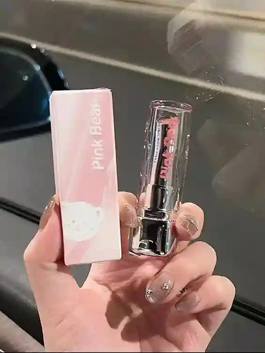 BABBAK'S LTD -Pink Bear Water Essence Lip Glaze – Cup-Resistant, Glossy, Long-Lasting Lip Tint