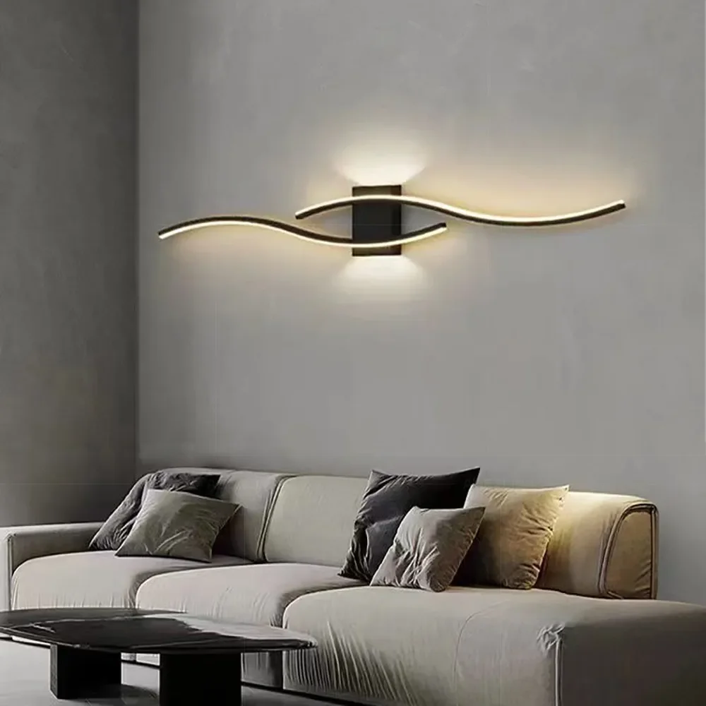 Moder LED Wall Lamp Long Strip led Wall Sconce Living