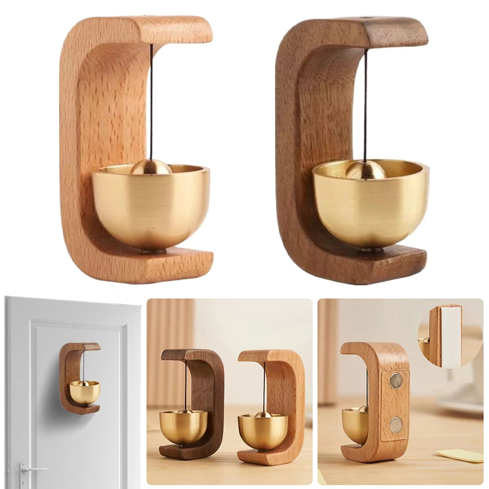 BABBAK'S LTD Magnetic Wooden Doorbell Chime – Japanese Style Hanging Home Decor