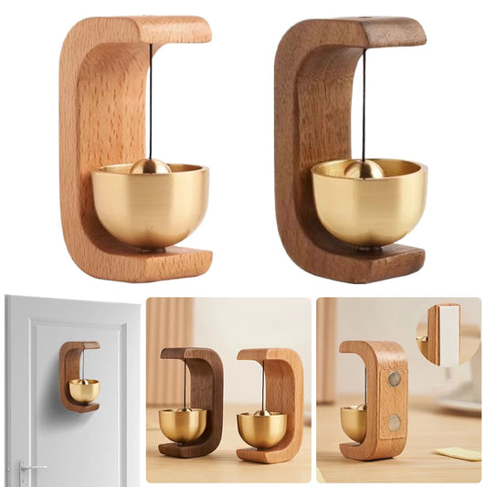 BABBAK'S LTD Magnetic Wooden Doorbell Chime – Japanese Style Hanging Home Decor