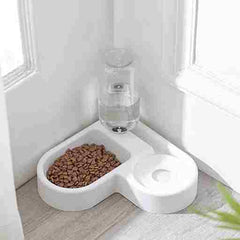 BABBAK'S LTD 500ml Automatic Pet Feeder Bowl – Portable Food & Water Bowl for Dogs & Cats