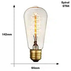 BABBAK'S LTD Vintage Edison LED Bulb – Retro E27 40W Warm Light Home & Café Lighting
