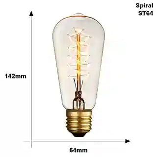 BABBAK'S LTD Vintage Edison LED Bulb – Retro E27 40W Warm Light Home & Café Lighting
