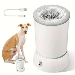 BABBAK'S LTD Electric Pet Paw Cleaner – Automatic Low‑Noise Dog & Cat Feet Washing Cup with Soft Silicone Brush