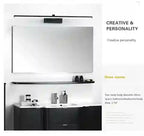 BABBAK’S LTD DAMIASMIL Modern LED Bathroom Mirror Lamp – Wall Mounted, Aluminum, Black/Ivory, Energy-Efficient Lighting