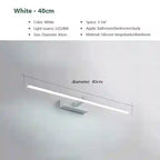 BABBAK’S LTD DAMIASMIL Modern LED Bathroom Mirror Lamp – Wall Mounted, Aluminum, Black/Ivory, Energy-Efficient Lighting