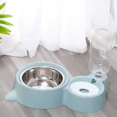 BABBAK'S LTD Silicone Pet Bowl & Automatic Feeder – Dog & Cat Food Dish with Water Dispenser