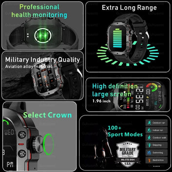 Military GPS Smart Watch
