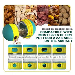 BABBAK'S LTD Interactive Dog Treat Dispenser Toy – Adjustable Slow Feeder & Training Food Puzzle for Dogs & Cats