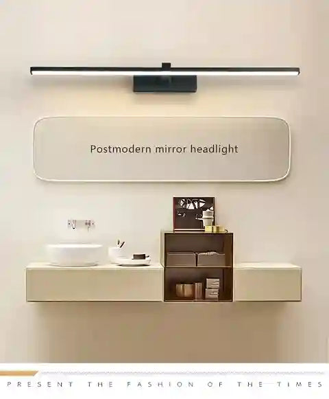 BABBAK’S LTD DAMIASMIL Modern LED Bathroom Mirror Lamp – Wall Mounted, Aluminum, Black/Ivory, Energy-Efficient Lighting