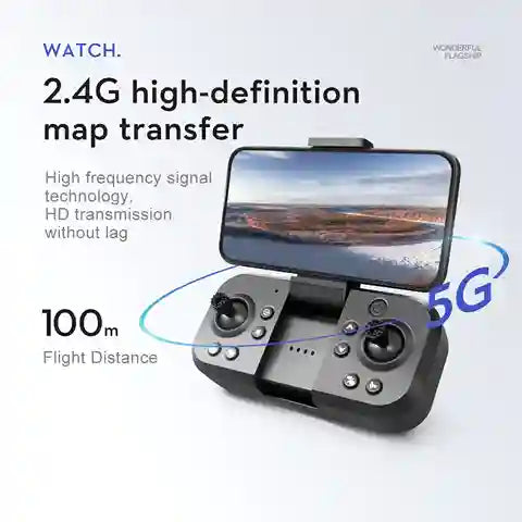 BABBAK'S LTD KBDFA S2S Mini Drone – Foldable Obstacle Avoidance Drone with 4K/8K HD Camera