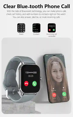 BABBAK'S LTD LAXASFIT 2025 Smart Watch with Bluetooth Calling – Fitness & Health Tracker for Men & Women