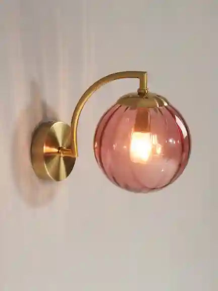 BABBAK'S LTD LZPZ RUI Modern Wall Lamps – Elegant LED Lighting for Bedroom & Hallway (Metal + Glass, Blue/Gray/Green)