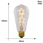 BABBAK'S LTD Vintage Edison LED Bulb – Retro E27 40W Warm Light Home & Café Lighting