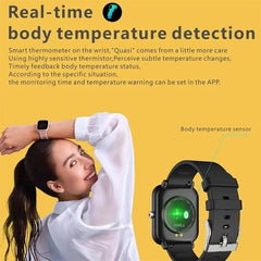 BABBAK'S LTD LIGE Full Touch Screen Smartwatch – IP67 Waterproof Fitness Tracker with Heart Rate & Sleep Monitoring