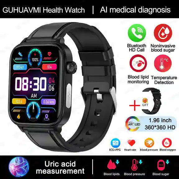 Medical Smart Watch Blood Pressure ECG | BABBAK'S LTD