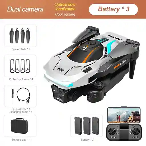 BABBAK'S LTD Tccicadas A808 – 8K UHD Foldable Beginner-Friendly Drone