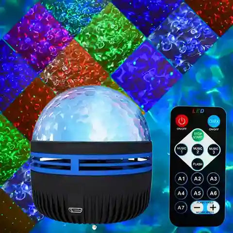 BABBAK’S LTD Galaxy Star Projector Night Light – 7 Color LED Sky Lamp with Remote Control & USB Power – Room Decor for Kids & Adults