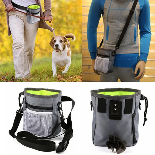 BABBAK'S LTD Dog Training Treat Pouch – Multifunctional Pet Snack & Feed Bag with Waist Strap and Crossbody Option