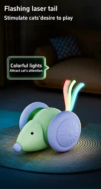BABBAK'S LTD Interactive Electric Cat Toy – Battery‑Powered Moving Mouse for Cats