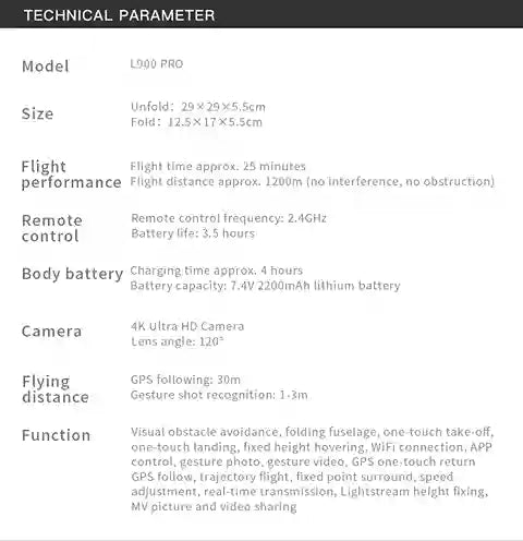 BABBAK'S LTD L900 Pro SE MAX 5G WiFi Brushless GPS Drone – 4K Dual Camera with Obstacle Avoidance