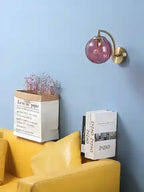 BABBAK'S LTD LZPZ RUI Modern Wall Lamps – Elegant LED Lighting for Bedroom & Hallway (Metal + Glass, Blue/Gray/Green)