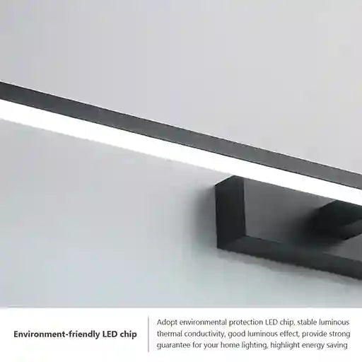 BABBAK’S LTD DAMIASMIL Modern LED Bathroom Mirror Lamp – Wall Mounted, Aluminum, Black/Ivory, Energy-Efficient Lighting