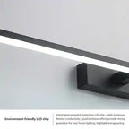 BABBAK’S LTD DAMIASMIL Modern LED Bathroom Mirror Lamp – Wall Mounted, Aluminum, Black/Ivory, Energy-Efficient Lighting