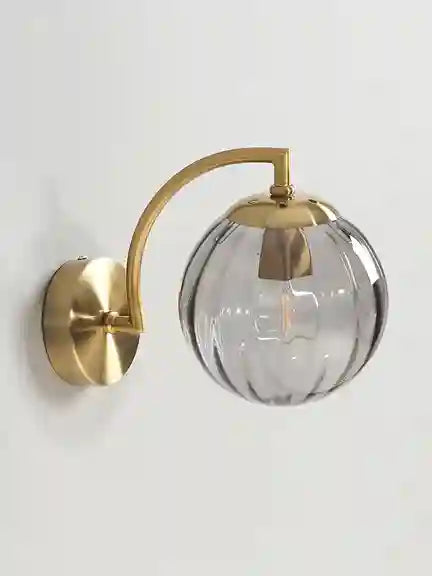 BABBAK'S LTD LZPZ RUI Modern Wall Lamps – Elegant LED Lighting for Bedroom & Hallway (Metal + Glass, Blue/Gray/Green)