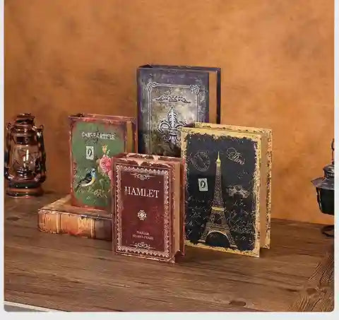 Decorative Wooden Fake Book Storage Box | BABBAK'S LTD