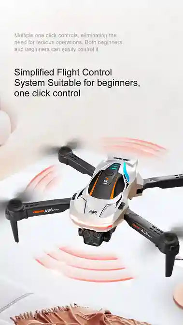 BABBAK’S LTD New A88 8K GPS Dual Camera Drone – 5G Obstacle Avoidance, 50X Zoom, Brushless Motor, 48-Min Flight
