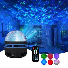 BABBAK’S LTD Galaxy Star Projector Night Light – 7 Color LED Sky Lamp with Remote Control & USB Power – Room Decor for Kids & Adults