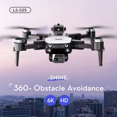 BABBAK'S LTD KBDFA S2S Mini Drone – Foldable Obstacle Avoidance Drone with 4K/8K HD Camera