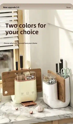 BABBAK'S LTD Multi‑Functional Kitchen Shelf – Cutting Board, Knife & Chopstick Holder with Countertop Drain