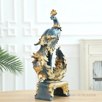 Peacock & Phoenix Showpiece