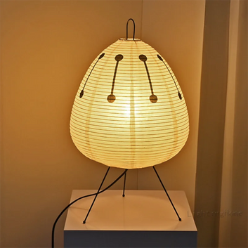 Japanese Design Akari Wabi-sabi Yong Table Lamp Printed