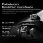 BABBAK'S LTD V168 8K Triple Camera Drone – GPS, Brushless Motors & 4-Way Obstacle Avoidance