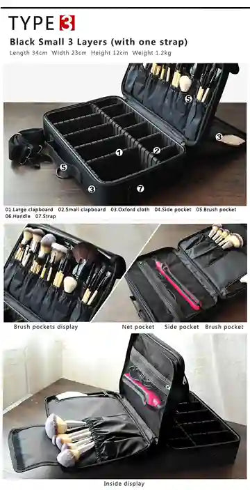 Travel Makeup Organizer Case, BABBAK'S LTD
