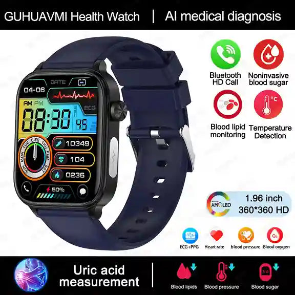 Medical Smart Watch Blood Pressure ECG | BABBAK'S LTD