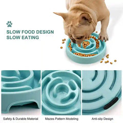 BABBAK'S LTD Non‑Slip Pet Slow Feeder Bowl – Durable Dog & Cat Food Dish for All Pet Sizes